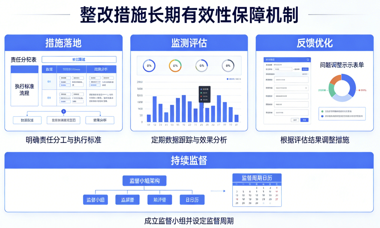 整改措施实施后如何确保长期有效？