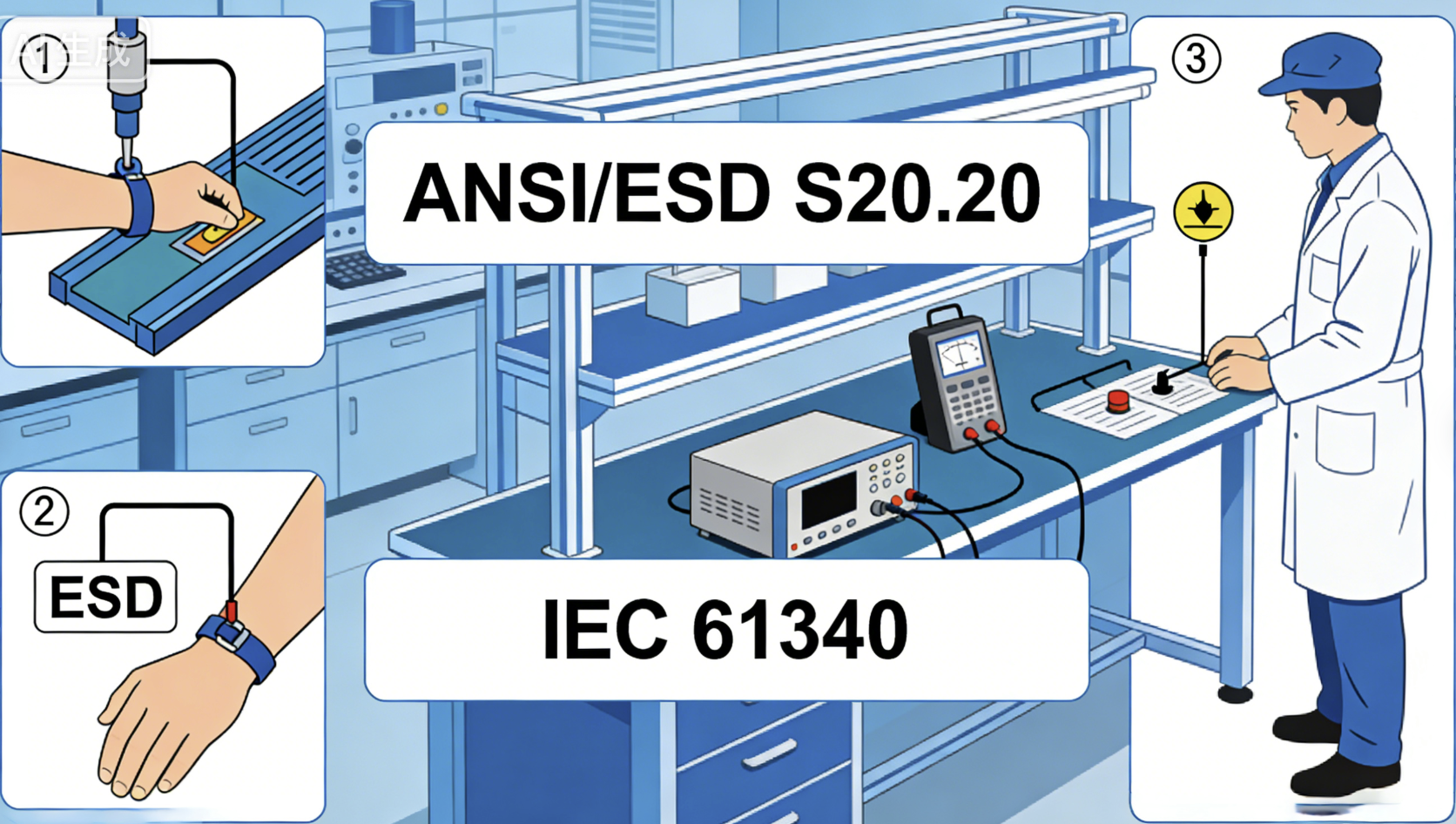 SMT、DIP车间ESD管理文件清单（符合ANSI/ESD S20.20 + IEC 61340）