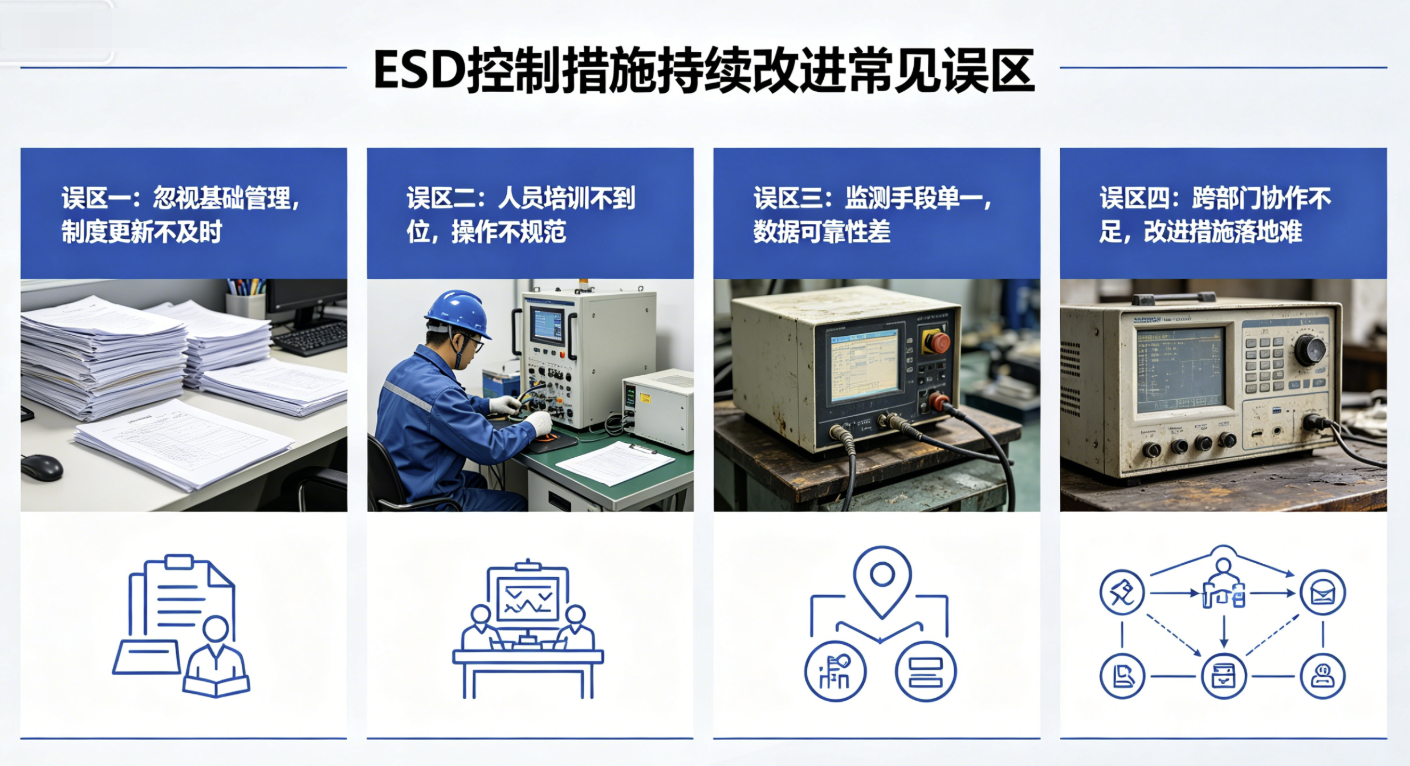 分享一些ESD控制措施持续改进中常见的误区及规避方法