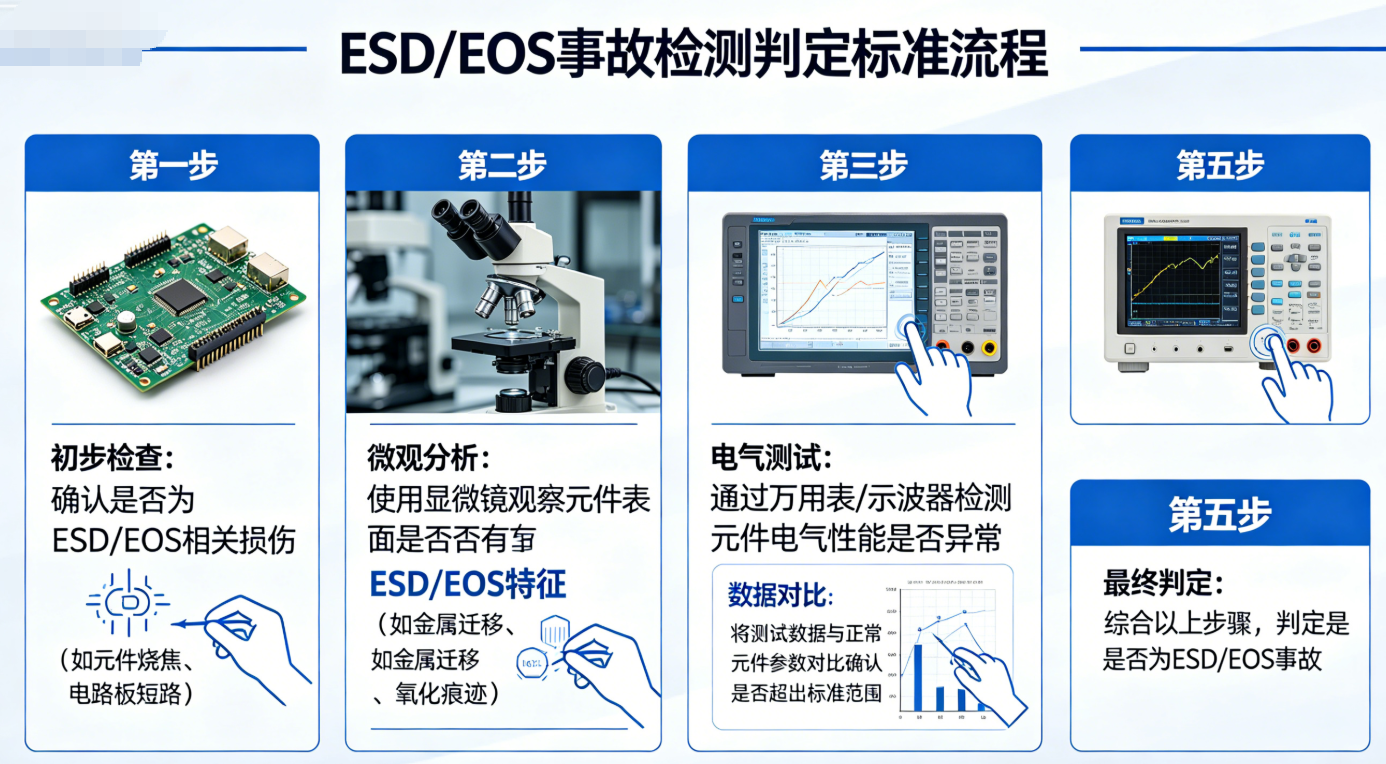 ESD/EOS 事故检测判定标准流程