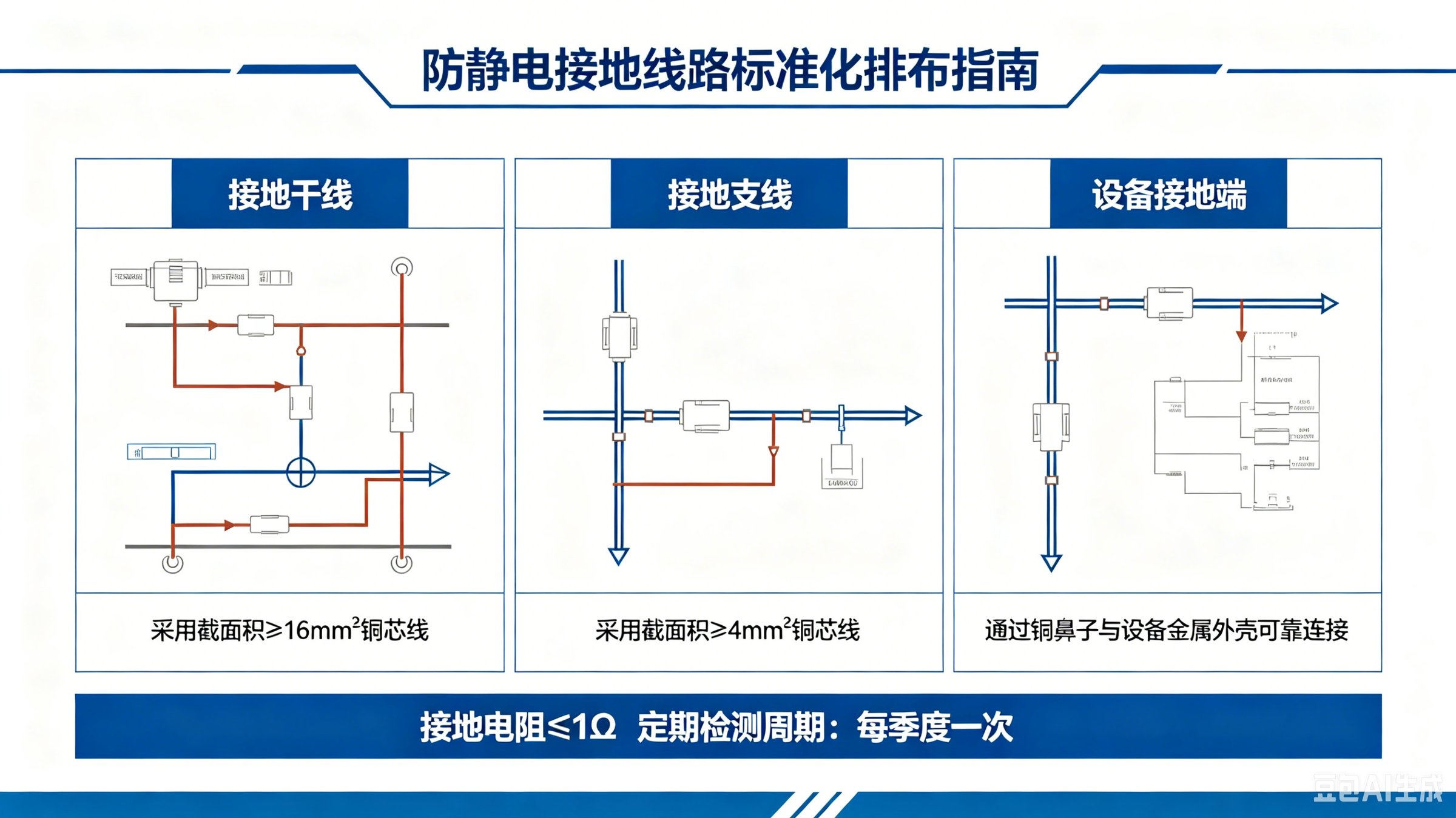 接地线路标准化排布